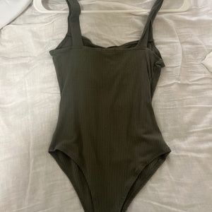 Olive green bodysuit